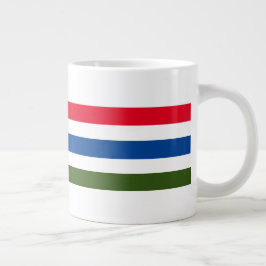  rode blauwe streep op witte achtergrond grote koffiekop