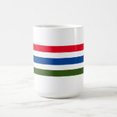  rode blauwe streep op witte achtergrond koffiemok (Center)