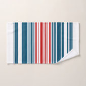 Rode blauwe strepen handdoek (Handdoek)