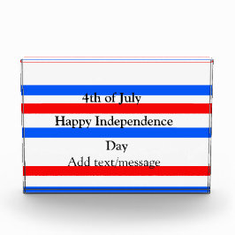 Rode blauwe strepen onafhankelijkheidsdag 4 juli fotoblokken