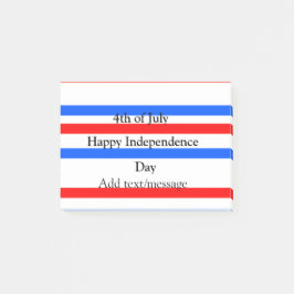 Rode blauwe strepen onafhankelijkheidsdag 4 juli post-it® notes