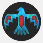 Rode & Blauwe Thunderbird Sticker (Voorkant)