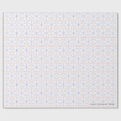 Rode blauwe tulpenknoppen cadeaupapier (Vlak)