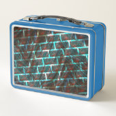 Rode blauwe vlekken, krassen, raster of bakstenen  (Achterkant)