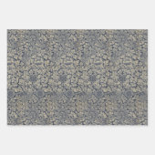 rode blauwe vogel en Anemone Morris Pattern Inpakpapier Vel (Voorkant 3)