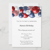 RODE BLAUWE WITTE PATRIOTISCHE BALLOON 2 MILJARD KAART (Voorkant)