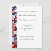 RODE BLAUWE WITTE PATRIOTISCHE BALLOONBANNER KAART (Voorkant)