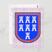 Rode Blauwe Zonneplaat Briefkaart (Voorkant / Achterkant)