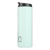 rode Blauwgroen bloem Thermosbeker (Geroteerd rechts)