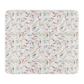 Rode Blauwgroen en bruine bladeren en Berry-feestd Snijplank (Voorkant)