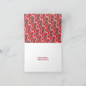 Rode & Blauwgroen Hond Botten Patroon Kerst Pet Fo Feestdagen Kaart (Binnen)