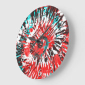 Rode Blauwgroen zwarte witte en grijze kleurstof Grote Klok (Hoek)