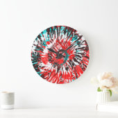 Rode Blauwgroen zwarte witte en grijze kleurstof Grote Klok (Huis)