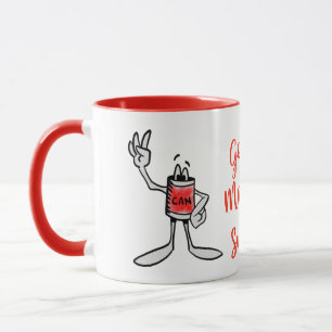 Rode Blik Creatuur Koffiemok Mok