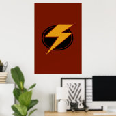 Rode bliksem - Poster (Thuiskantoor)