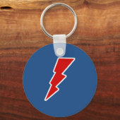 rode bliksemschicht sleutelhanger (Voorkant)