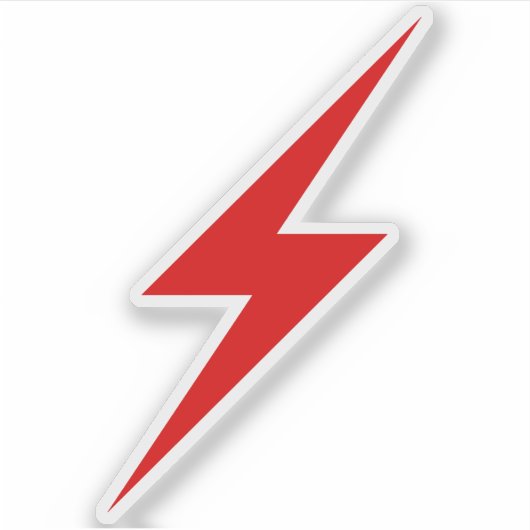 rode bliksemschicht van de anarchie sticker (Voorkant)