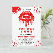 Rode Bloed Druppelende Vleermuizen Vampier Hallowe Kaart (Staand voorkant)