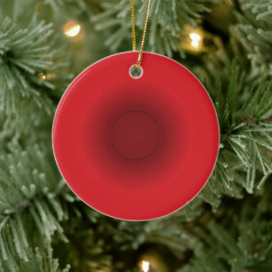 Rode bloedcel keramisch ornament
