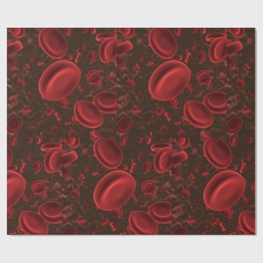 Rode bloedcellen cadeaupapier (Vlak)