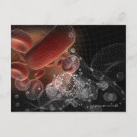 Rode bloedcellen in wireframe