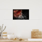 Rode bloedcellen in wireframe poster (Keuken)