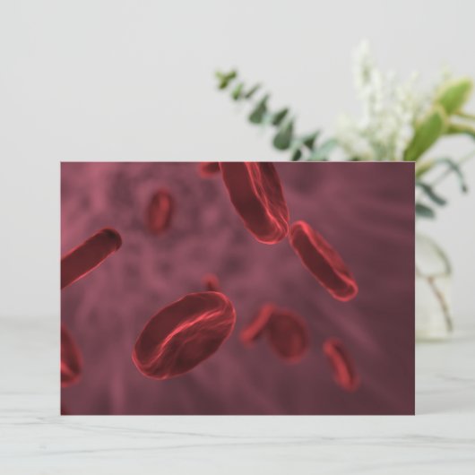 Rode bloedcellen kaart (Staand voorkant)