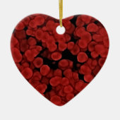 Rode bloedcellen keramisch ornament (Voorkant)