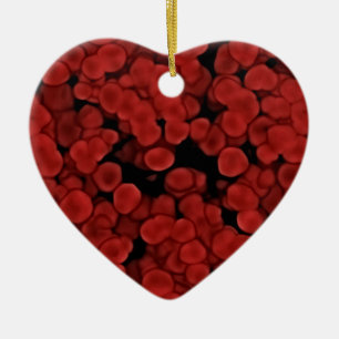 Rode bloedcellen keramisch ornament