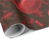 Rode Bloedcellen Microscopisch Cadeaupapier (Rol Hoek)