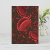 Rode Bloedcellen Microscopisch Kaart (Staand voorkant)