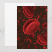 Rode Bloedcellen Microscopisch Kaart (Voorkant / Achterkant)