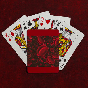Rode Bloedcellen Microscopisch Pokerkaarten