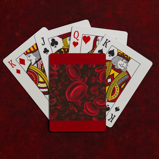 Rode Bloedcellen Microscopisch Pokerkaarten