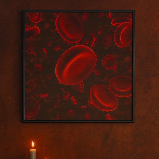 Rode Bloedcellen Microscopisch Poster