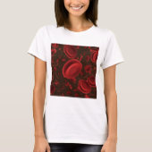 Rode Bloedcellen Microscopisch T-shirt (Voorkant)