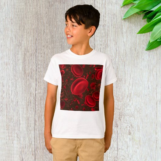 Rode Bloedcellen Microscopisch T-shirt