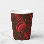 Rode bloedcellen papieren bekers (Voorkant)