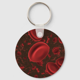 Rode bloedcellen sleutelhanger