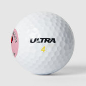 Rode bloedend hart liberaal golfballen (Logo)
