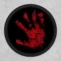 Rode Bloederige Hand Print