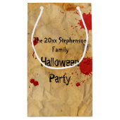  rode bloedplatter Halloween-partij Klein Cadeauzakje (Achterkant)