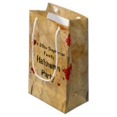  rode bloedplatter Halloween-partij Klein Cadeauzakje (Voorkant Gekanteld)