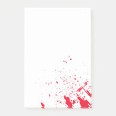 Rode bloedspatten post-it® notes (Voorkant)