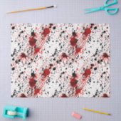 Rode bloedspetter patroon tissuepapier (Craft)