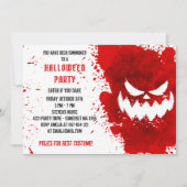 Rode bloedspiegel, Creepy Halloween Kaart (Voorkant)