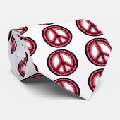 rode bloedstrook stropdas (Opgerold)