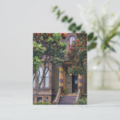 Rode Bloeiende Eucalyptusboom Frames Victoriaanse  Briefkaart (Staand voorkant)