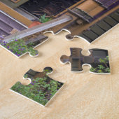 Rode Bloeiende Eucalyptusboom Frames Victoriaanse Legpuzzel (Zijkant)