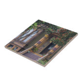 Rode Bloeiende Eucalyptusboom Frames Victoriaanse Tegeltje (Zijkant)